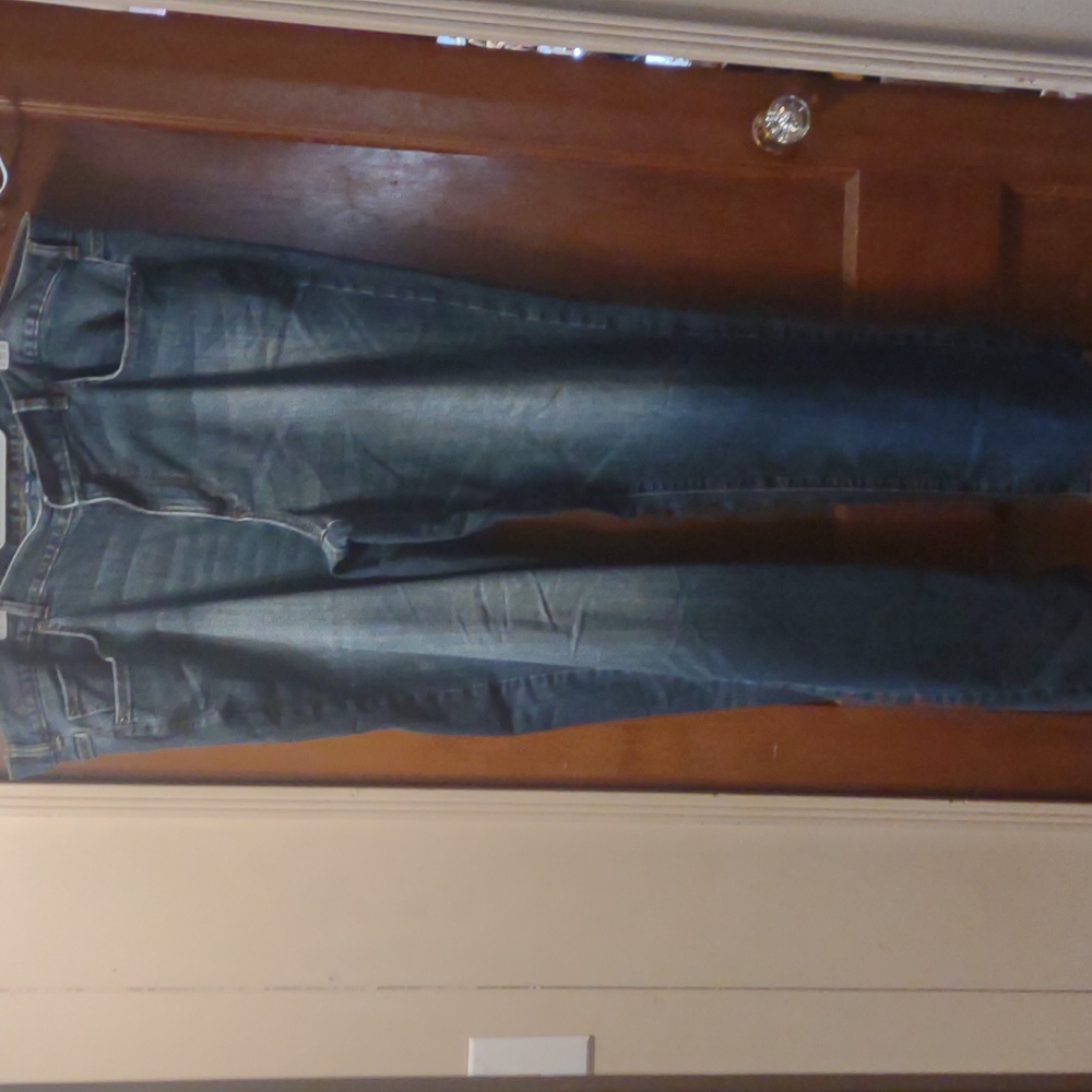 Kohls Blue Relaxed Fit Jeans Soft Faded Look Mens 46x36 Plus Size